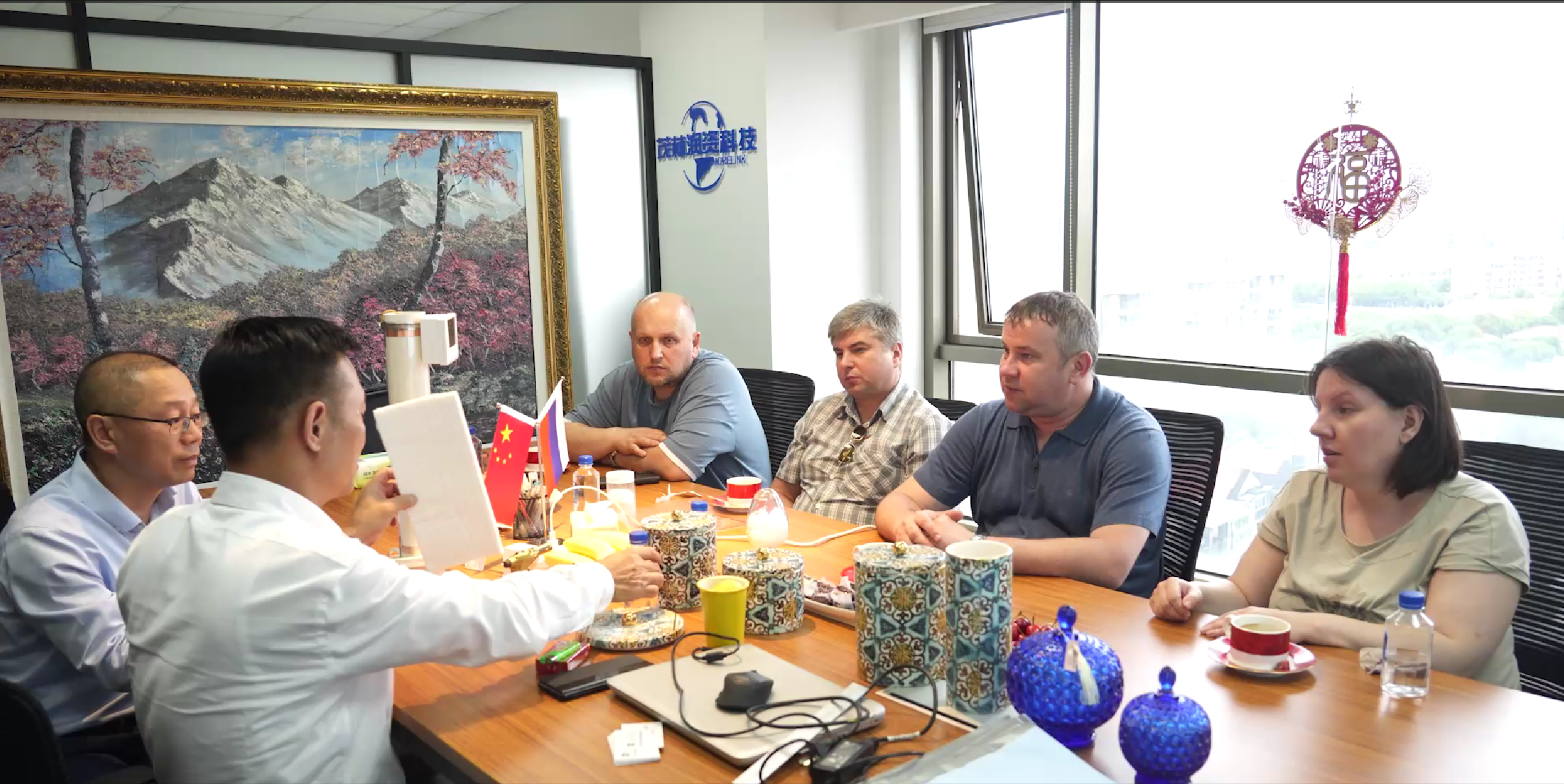 《6月12号》茂林润资与俄罗斯最大的钢管企业进行合作交流