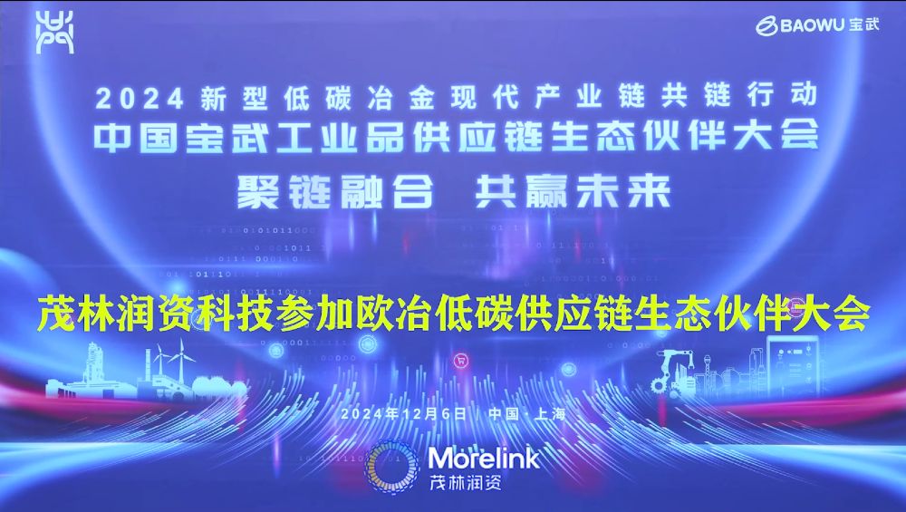 茂林润资科技参加中国宝武工业品供应链生态伙伴大会